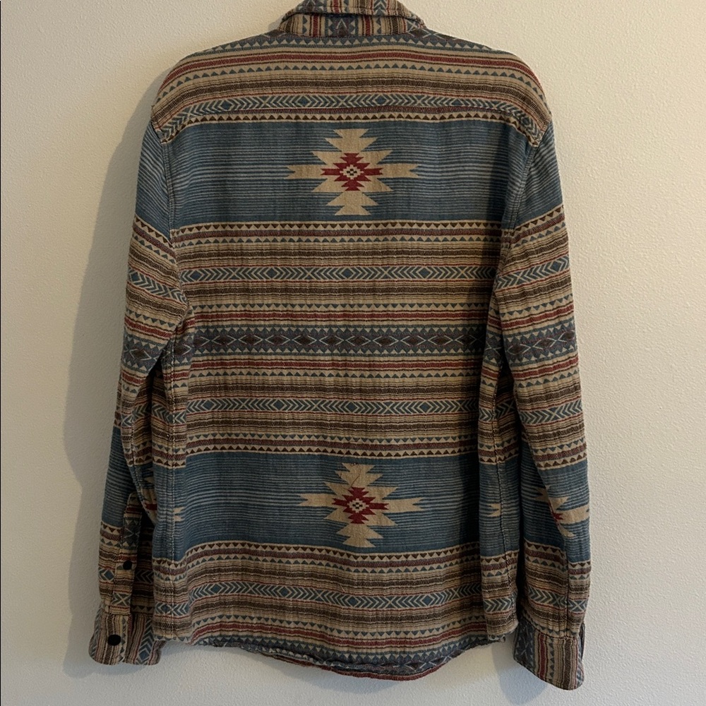 Faherty Men’s Southwestern Pattern Long Sleeve Button Up Shirt Flannel XL - Picture 5 of 5